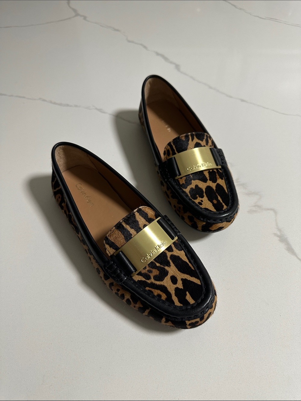 Calvin Klein Leopard Print Loafers